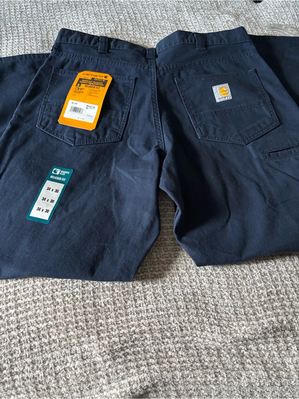 Carhartt Men's Cargo Pants Navy Blue